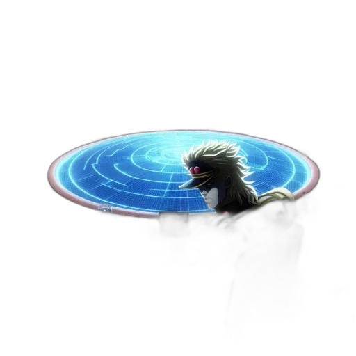 hair, staff, creature, jacket transparent PNG cut-out