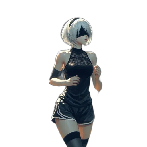 robot, dress, mask, weapon transparent PNG cut-out