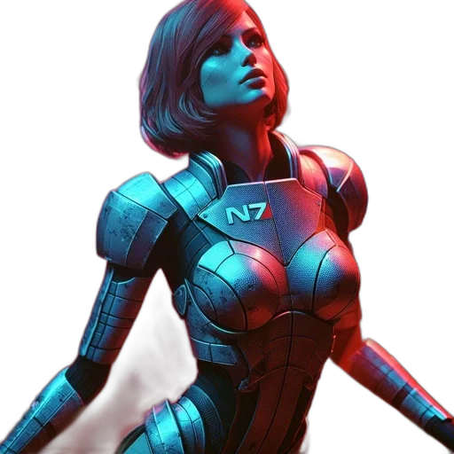 robot, concept art, comic book art, 3d render transparent PNG cut-out