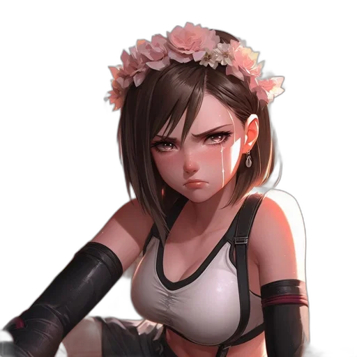 face, staff, flower, robot transparent PNG cut-out