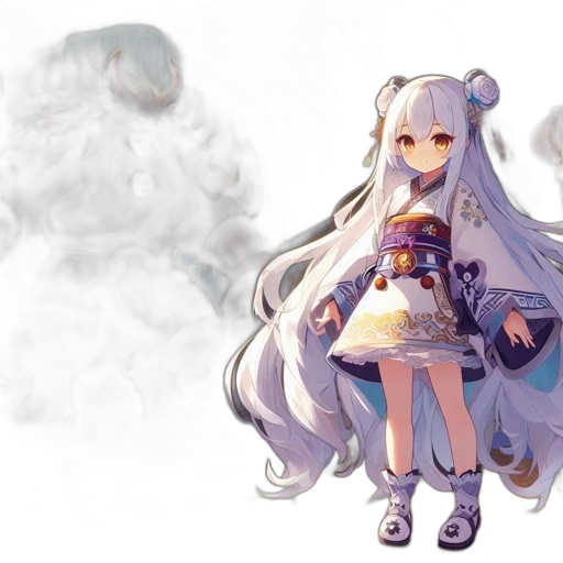 dress, dragon, staff, creature transparent PNG cut-out