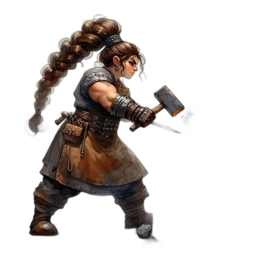 staff, weapon, sword, hair transparent PNG cut-out