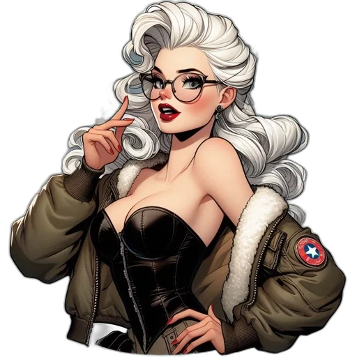 jacket, comic book art, cartoon, concept art transparent PNG cut-out