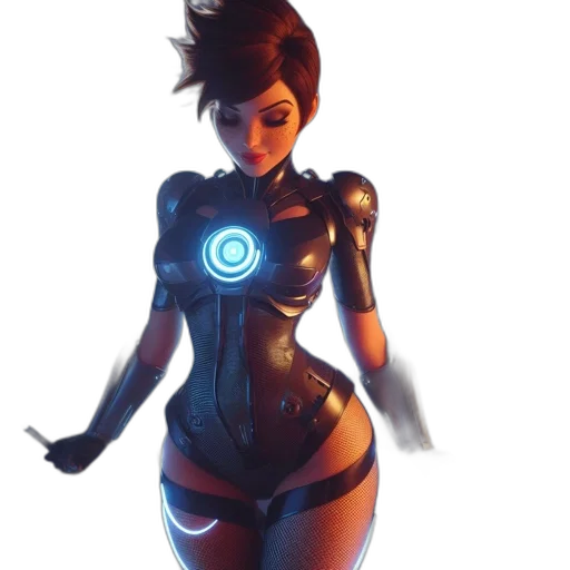 dress, robot, staff, concept art transparent PNG cut-out