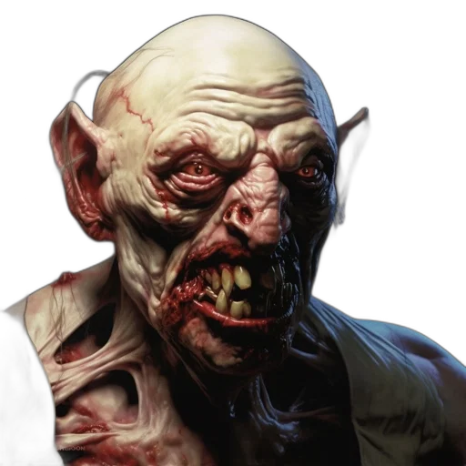 face, mask, creature, staff transparent PNG cut-out