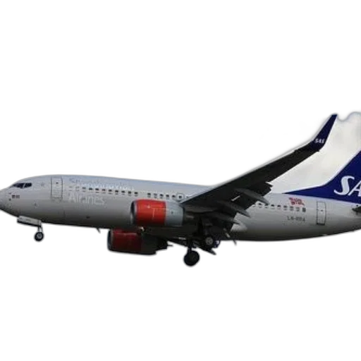 3d render, sas, airlines, airplane transparent PNG cut-out