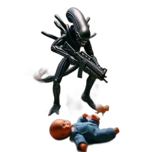 weapon, robot, creature, animal transparent PNG cut-out
