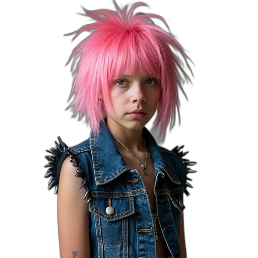 hair, jacket, creature, hat transparent PNG cut-out