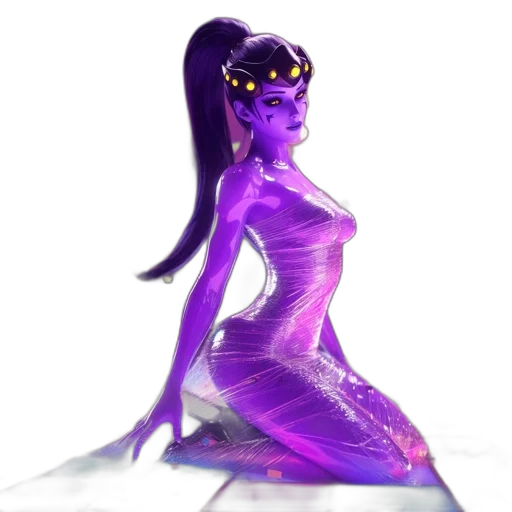 dress, robot, concept art, 3d render transparent PNG cut-out