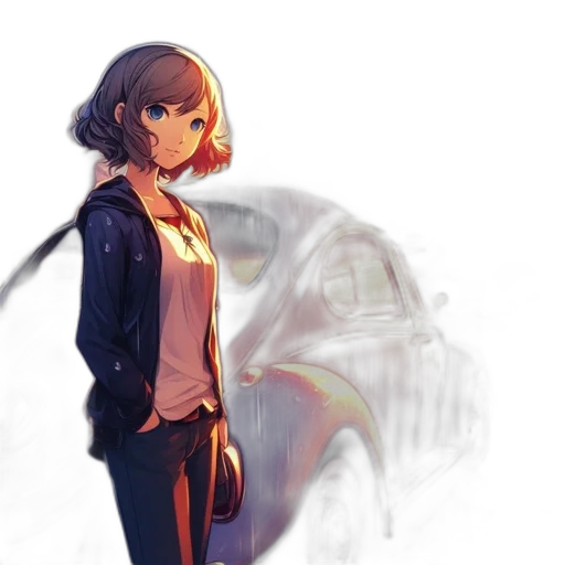 jacket, weapon, robot, face transparent PNG cut-out
