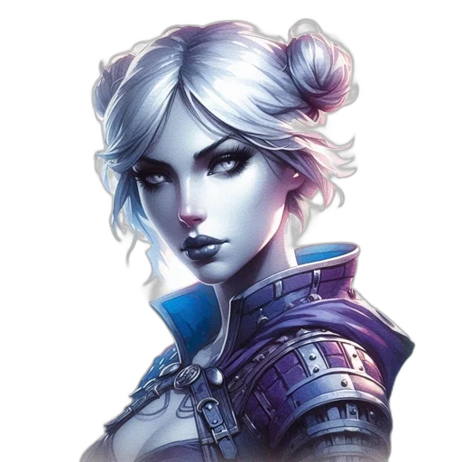face, staff, weapon, fantasy art transparent PNG cut-out