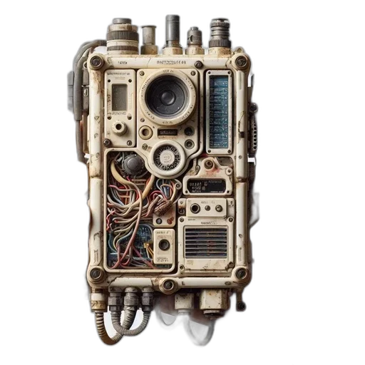 robot, weapon, cyberpunk, image transparent PNG cut-out