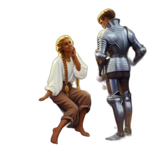 concept art, fantasy art, pixel art, 3d render transparent PNG cut-out