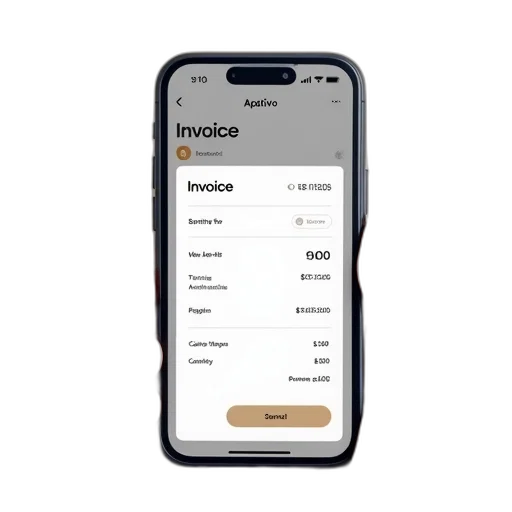 overview, apptivo, mobile, invoice transparent PNG cut-out