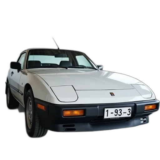 car, white, black, front transparent PNG cut-out
