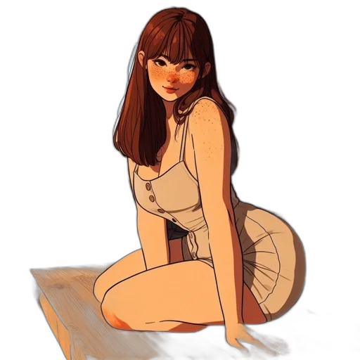 dress, concept art, fantasy art, cartoon transparent PNG cut-out
