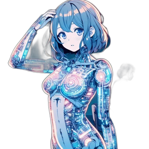 robot, dress, jewelry, creature transparent PNG cut-out