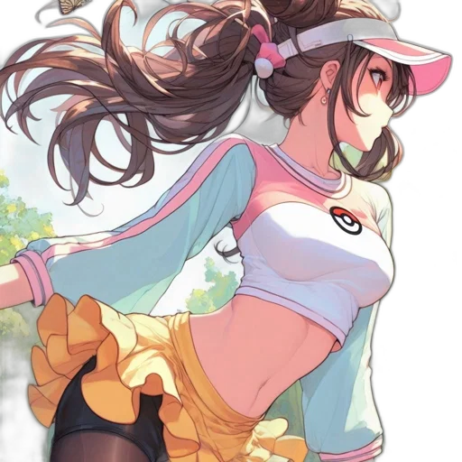 hat, staff, dress, flower transparent PNG cut-out