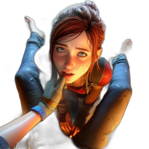 face, staff, weapon, jacket transparent PNG cut-out