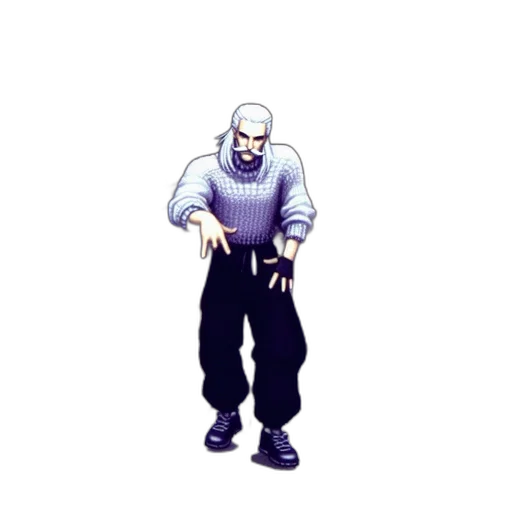 staff, jacket, robot, weapon transparent PNG cut-out