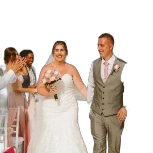 dress, staff, bride, white transparent PNG cut-out