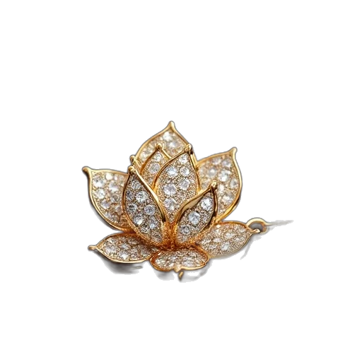 jewelry, crown, flower, 3d render transparent PNG cut-out