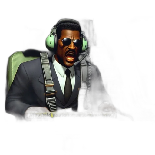 staff, jacket, face, concept art transparent PNG cut-out