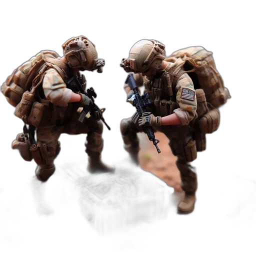 robot, weapon, 3d render, concept art transparent PNG cut-out
