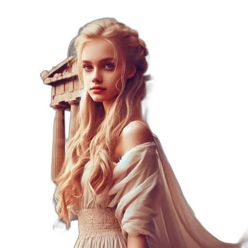 dress, dragon, sword, weapon transparent PNG cut-out