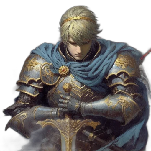 sword, weapon, face, crown transparent PNG cut-out