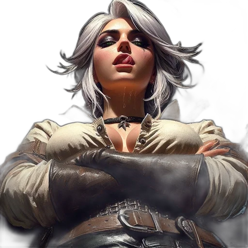 face, staff, jacket, sword transparent PNG cut-out
