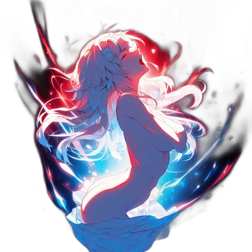 hair, dress, concept art, anime transparent PNG cut-out