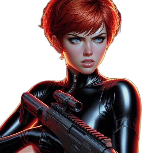 weapon, comic book art, concept art, cyberpunk transparent PNG cut-out