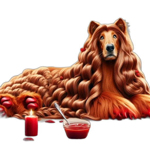 hair, animal, food, creature transparent PNG cut-out