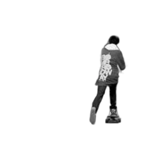 jacket, robot, staff, weapon transparent PNG cut-out
