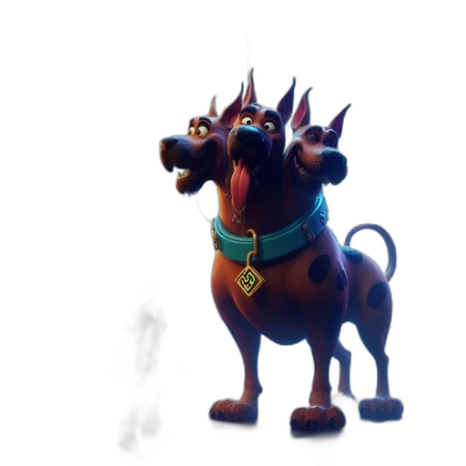 animal, dragon, staff, creature transparent PNG cut-out