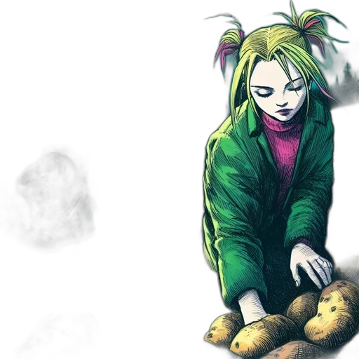jacket, food, concept art, comic book art transparent PNG cut-out