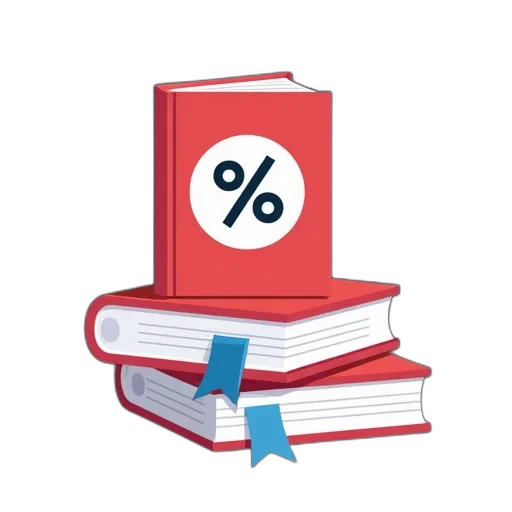 stylized, illustration, stack, books transparent PNG cut-out
