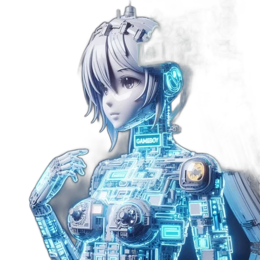 robot, face, cyberpunk, concept art transparent PNG cut-out