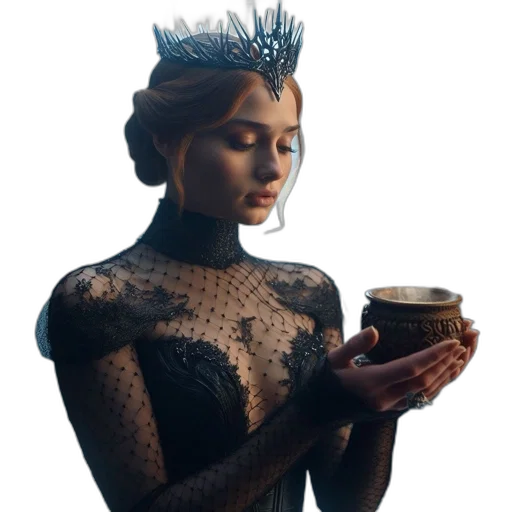 crown, dress, dragon, jewelry transparent PNG cut-out