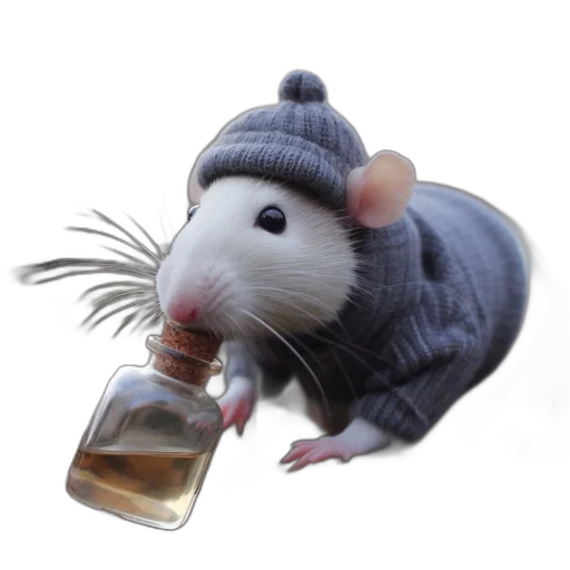 hat, animal, bottle, jacket transparent PNG cut-out