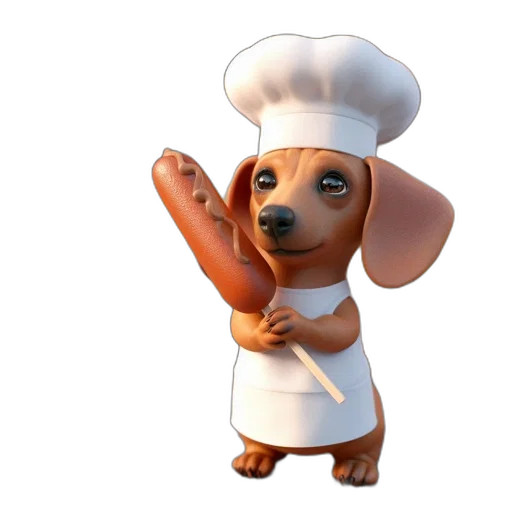 staff, food, animal, 3d render transparent PNG cut-out