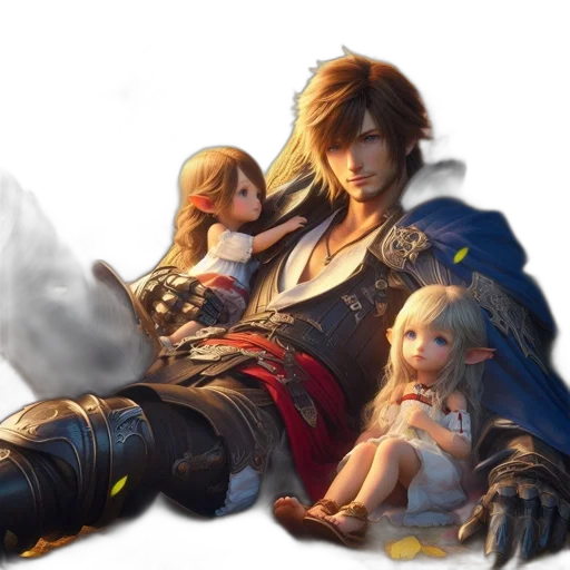 concept art, golden, male, figure transparent PNG cut-out