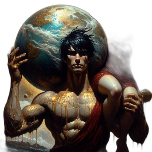 fantasy art, comic book art, concept art, photorealistic transparent PNG cut-out