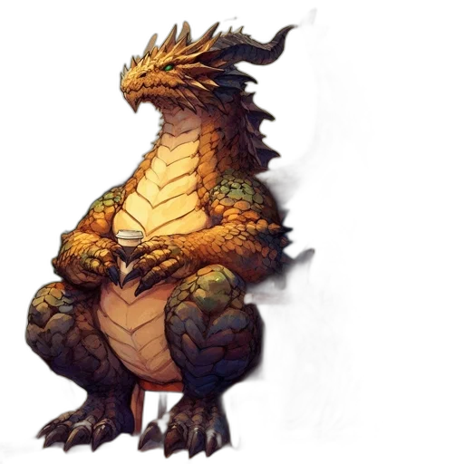 dragon, creature, animal, concept art transparent PNG cut-out