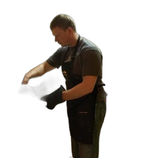 staff, weapon, jacket, face transparent PNG cut-out