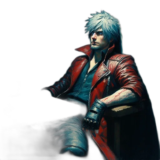 jacket, sword, weapon, staff transparent PNG cut-out