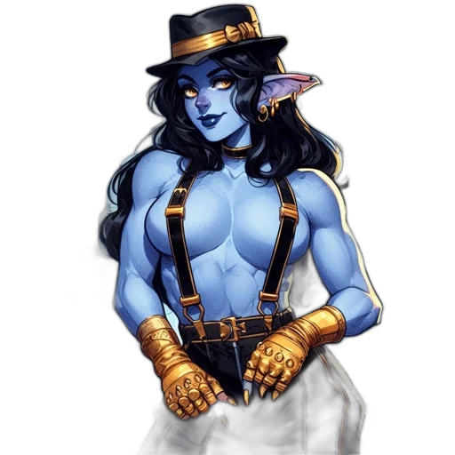 jewelry, staff, hat, fantasy art transparent PNG cut-out