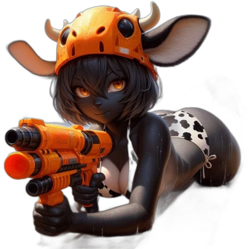 weapon, robot, animal, staff transparent PNG cut-out