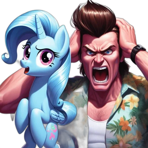 hair, concept art, cartoon, vaporwave transparent PNG cut-out